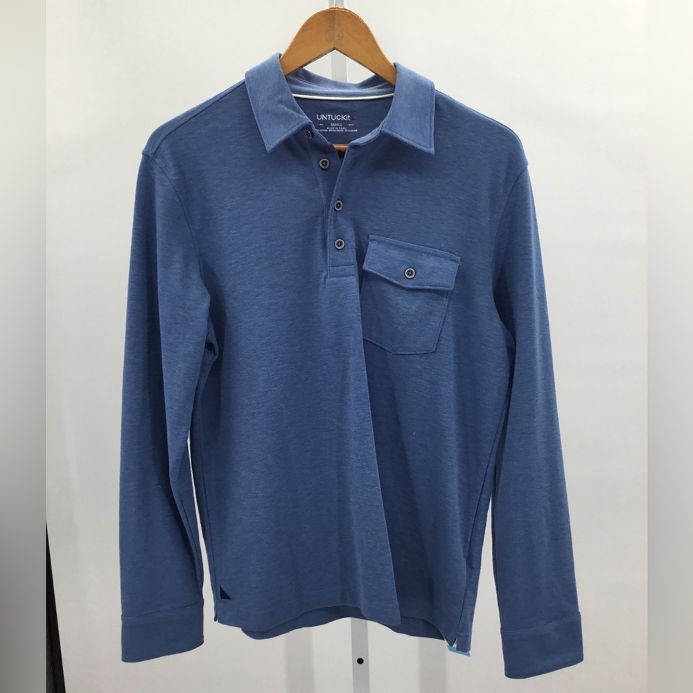 Untuckit Mens Collar Long Sleeve Size S